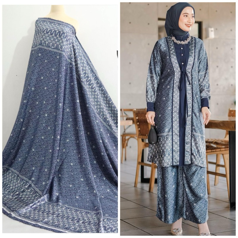 kain meteran dyor silk / kain motif / kain silk / kain sarimbit / baju couple / harga persetengah me