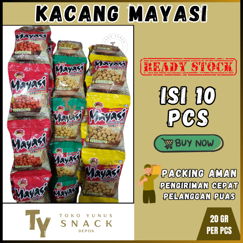 

KACANG MAYASI RENCENG ISI 10PCS @20GR