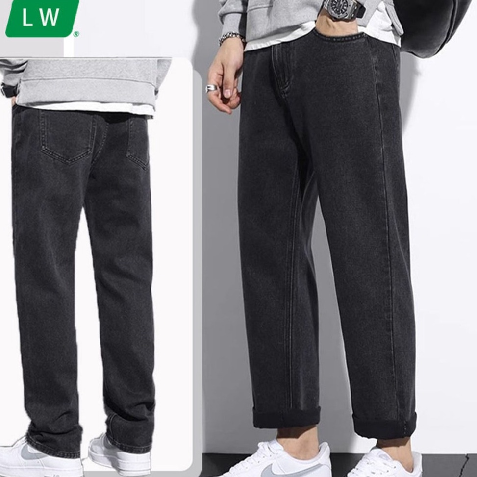 55 Langsung Kirim Celana jeans pria panjang celana hitam pria celana jeans pria warna abu abu celana