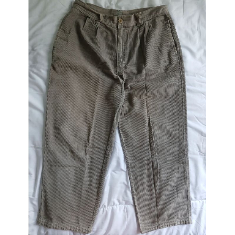 preloved dark grey corduroy pants