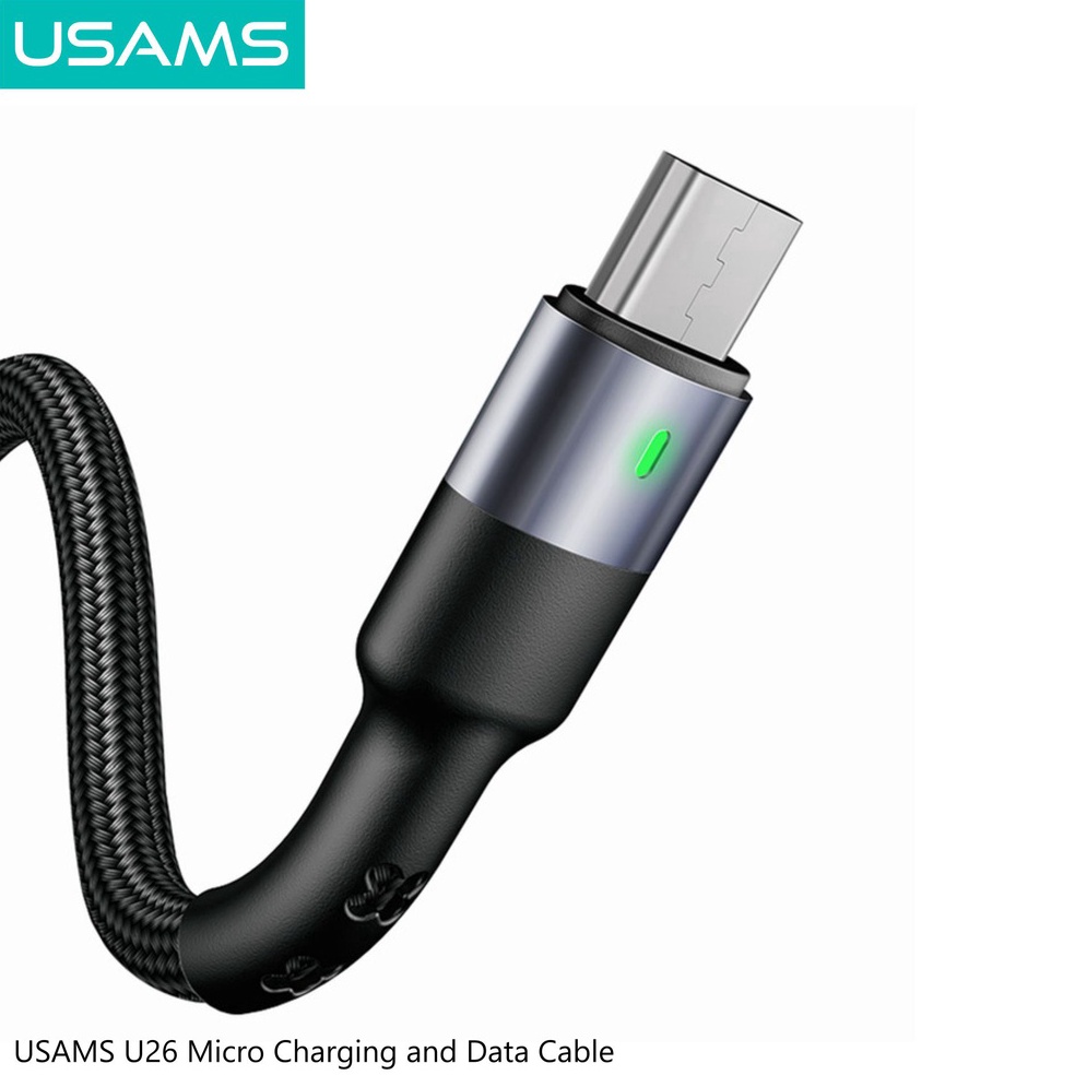 55TREND TERBARU USAMS U26 KABEL DATA MICRO FAST CHARGE 2A  LED INDIKATOR