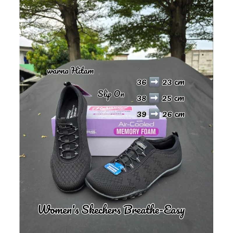 Women's Skechers Breathe-Easy 100374 bbk