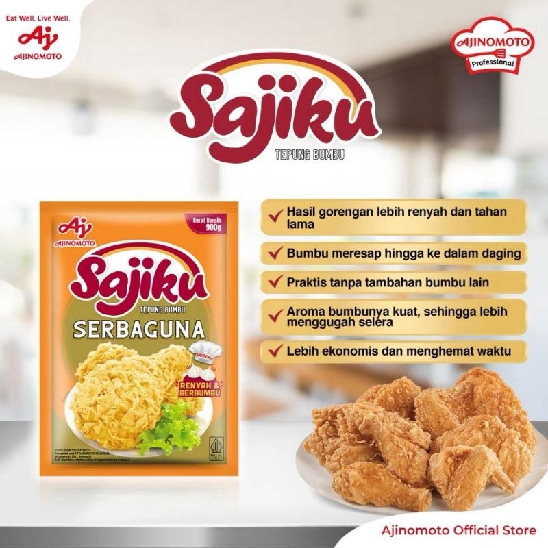 

TEPUNG SERBAGUNA SAJIKU 75 GRAM