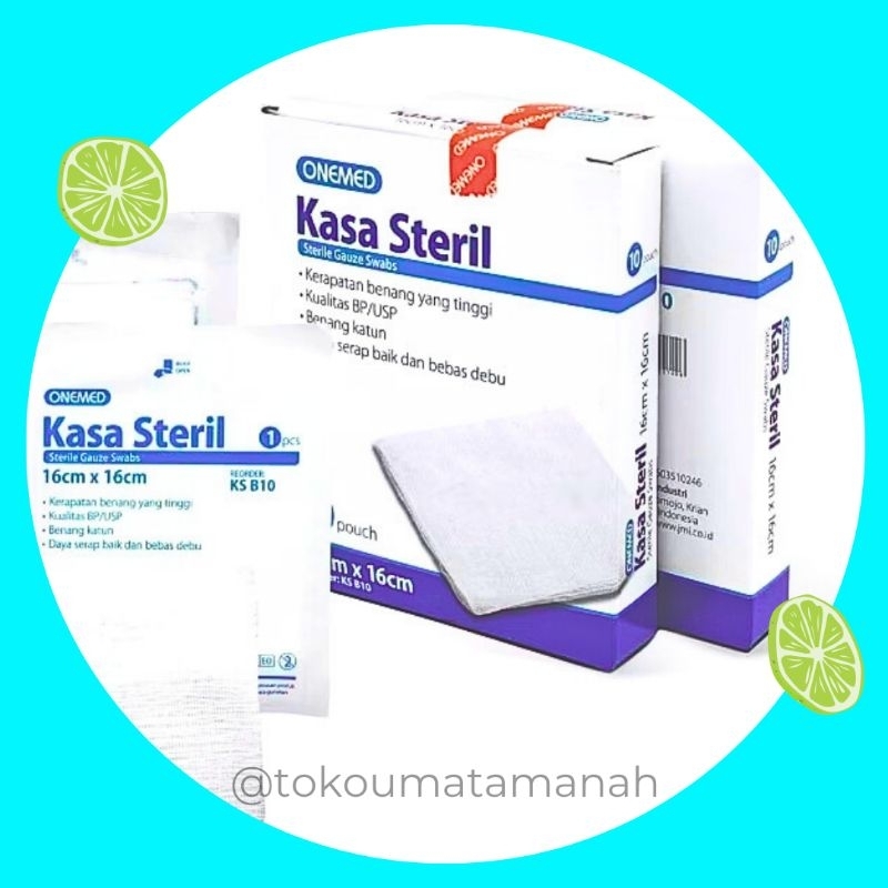 Cod Kasa steril, Kasa Steril Bayi, kasa steril untuk luka operasi, Kasa steril onemed, Kasa steril 1