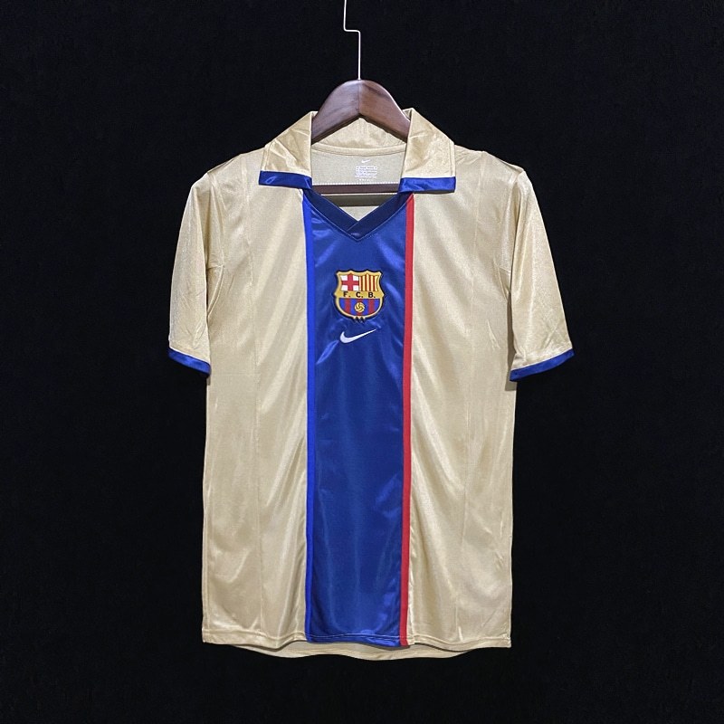 jersey barca. barcelona. barsa, 2001-2002 away grade ori import high quality