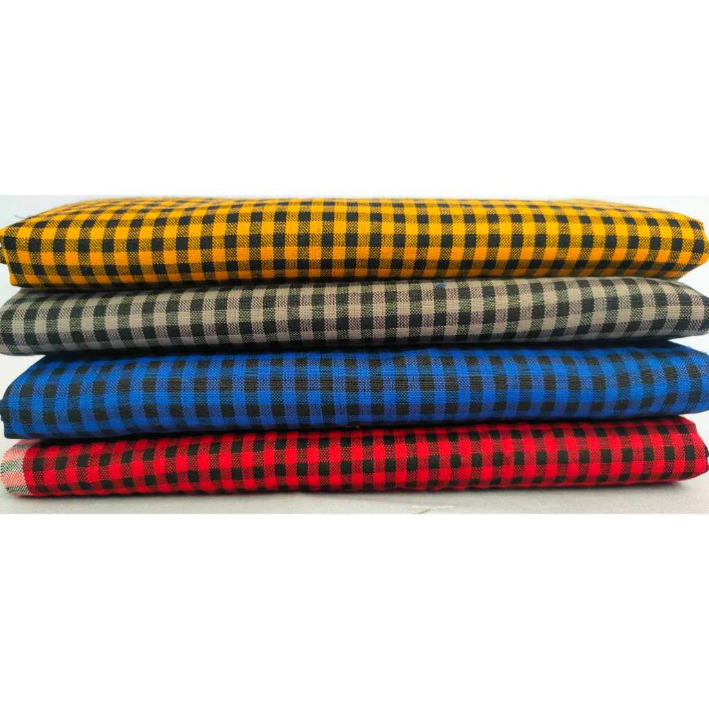 Kain Kotak Kotak Ukuran 4 mm/ kain kotak meteran/ kain kotak Termurah/ Kain kotak kotak Best Seller