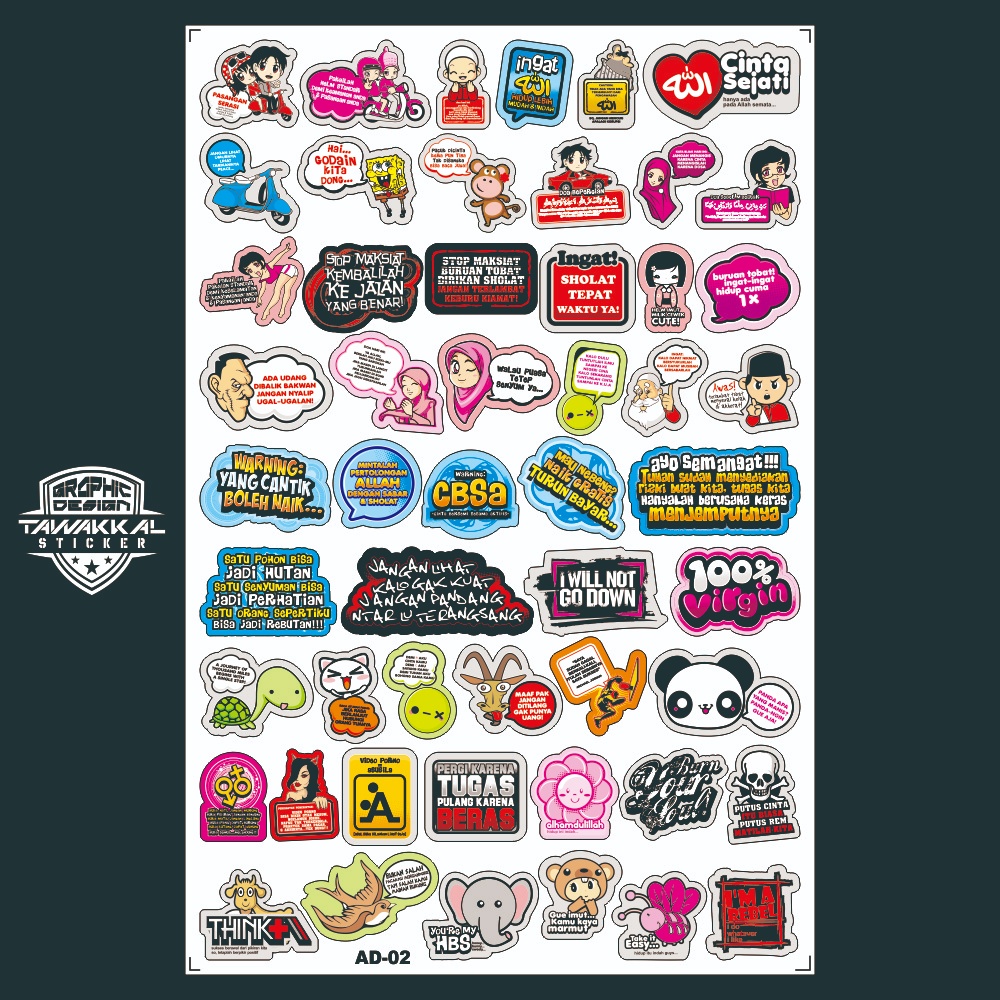 

Stiker Kata2 Viral, Stiker Anime, Brand Aesthethic Vinil Waterproof