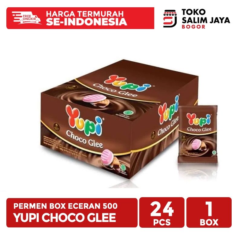 

Permen Yupi Choco Glee Box Eceran 500 Isi 24 Pcs Rasa Coklat Isi Krim Lezat Original