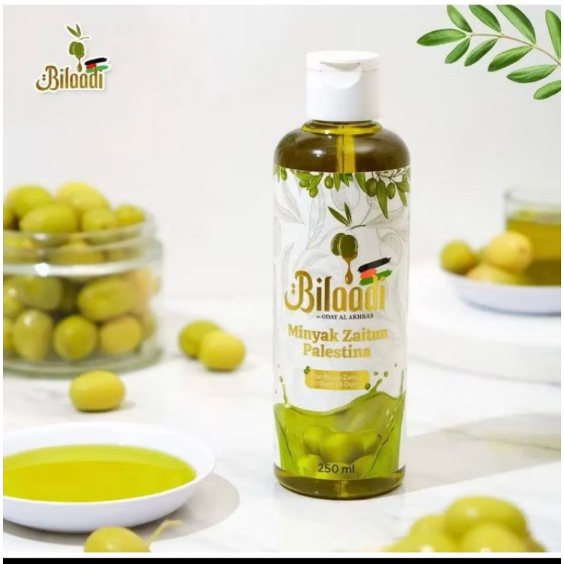 

Biladi Minyak Zaitun Palestina [Extra virgin olive oil]