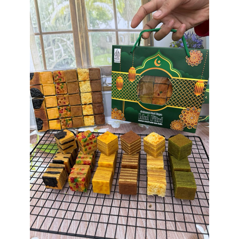 

Kue Lapis legit paket komplit 6 rasa