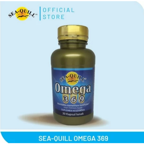 ELKEN FISH OIL EPA DHA SeaQuill Omega 3 Salmon 30'S, 60's, 100's, 120's - Minyak Ikan Salmon