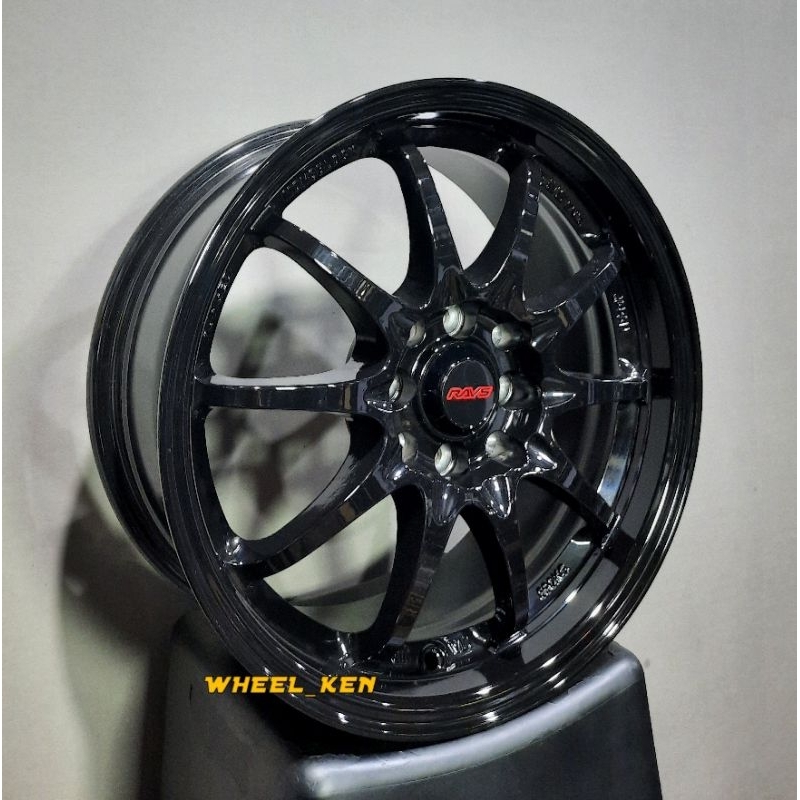 VELG RAYS CE28 RING 16X7 PCD 4X100 DAN 4X114 GLOSS BLACK