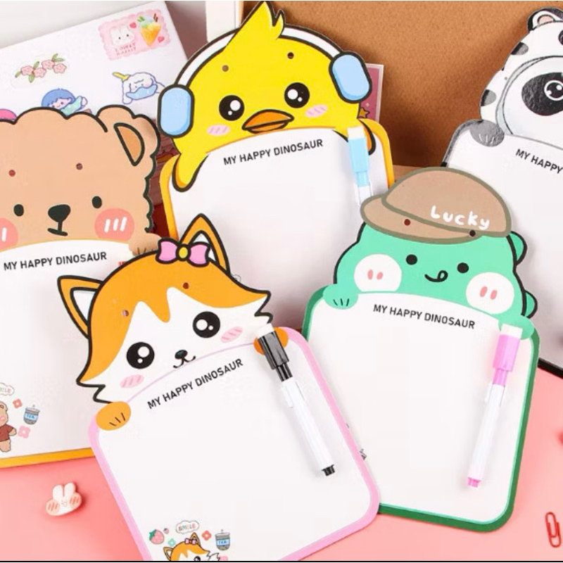 

Papan Tulis Mini Anak Karakter Lucu / Papan Tulis Anak Free Spidol Bisa Dihapus Dan Tali Gantung / Papan Tulis Mini