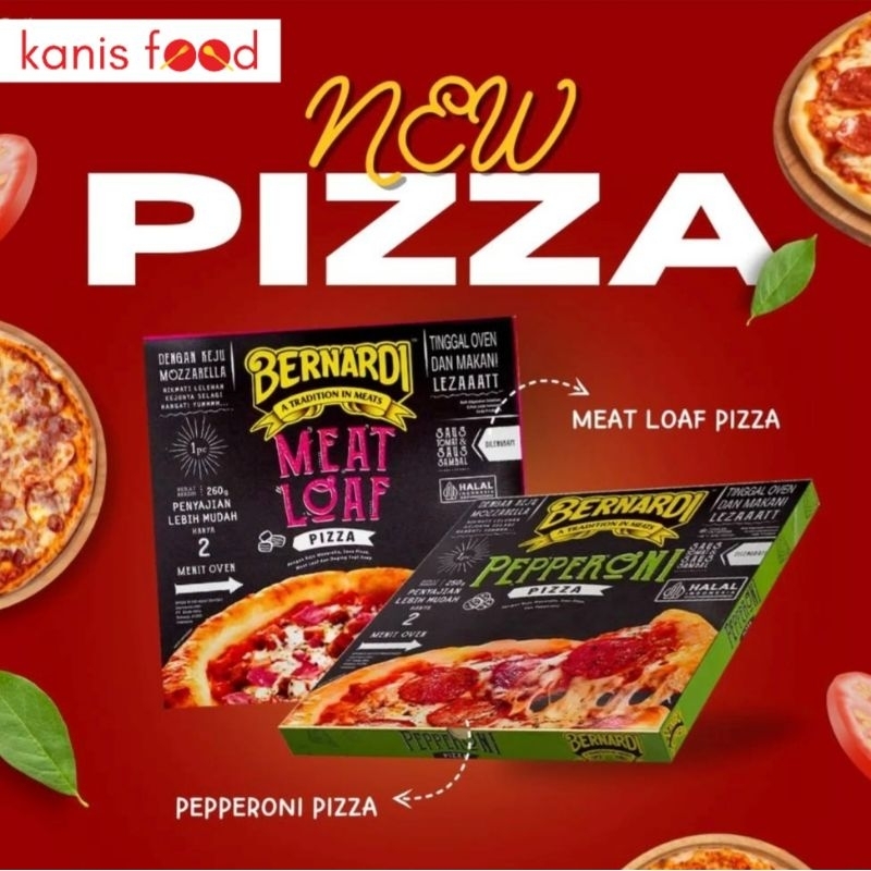 

bernardi pizza frozen meat loaf / piza pepperoni frosen beku
