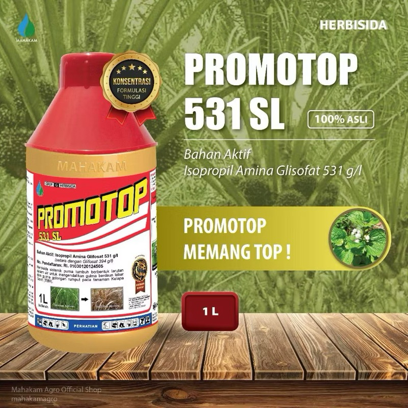 Promotop racun rumput 531sl herbisida pestisida