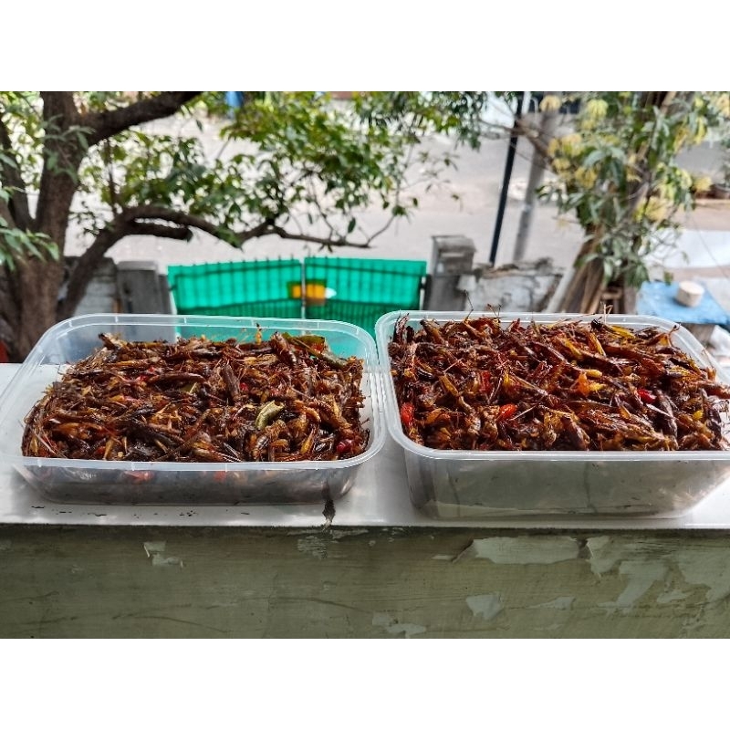 

Belalang utes irisan cabai hot kemasan 750ml