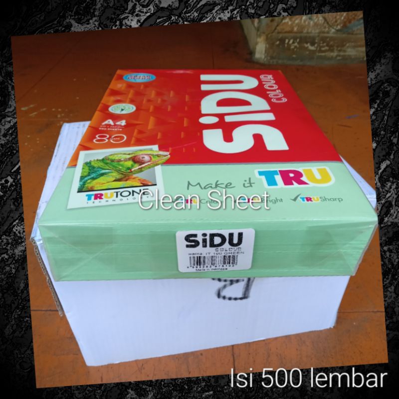 

Kertas warna A4 sidu IT 190 green isi 500 lembar