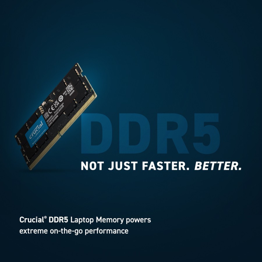 Crucial Ram Laptop DDR5 8GB 16GB 32GB 5600 MHz So Dimm Sodimm