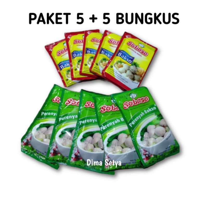 

SOBASO tepung pengenyal & perenyah bakso ( paket 5 + 5 bungkus )