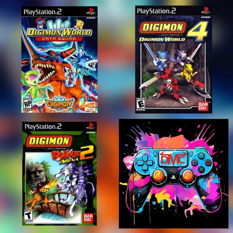 KASET PS2 KUMPULAN KASET DIGIMON 2 4 DAN LAIN LAIN