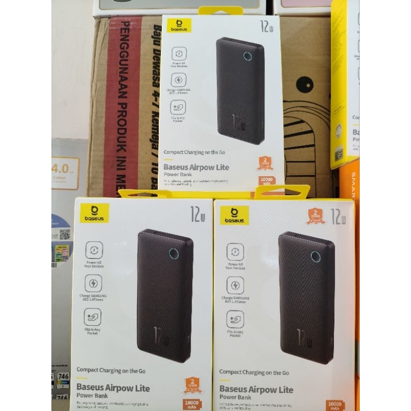BASEUS POWERBANK AIRPOW LITE 12WATT 10000MAH