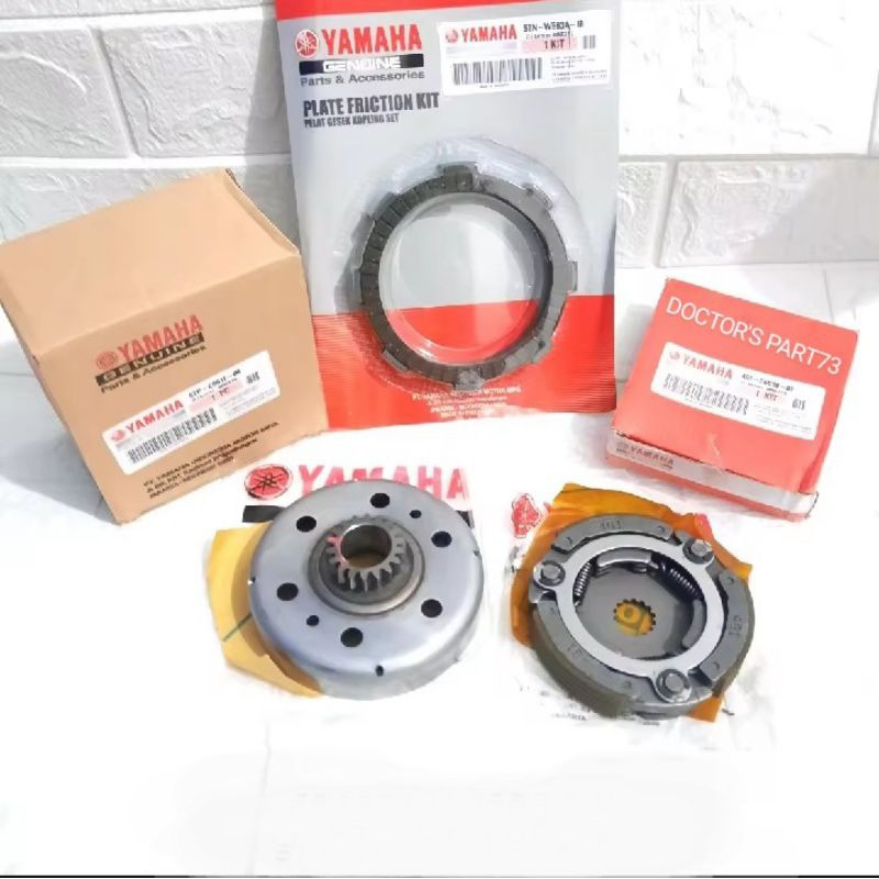 Paket Mangkok Ganda 18T Yamaha Jupiter Z+ Plat Kopling+Kampas Ganda Jupiter Z Lonceng 18T Mangkok Ot