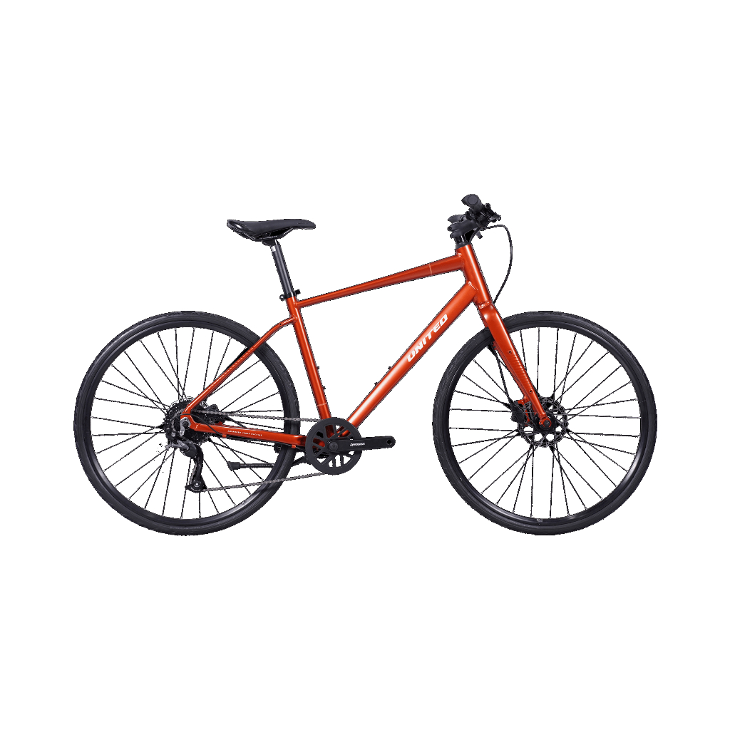 Sepeda Hybrid UNITED Felipe 1.0 700C Orange Grey - Size 46. 30391