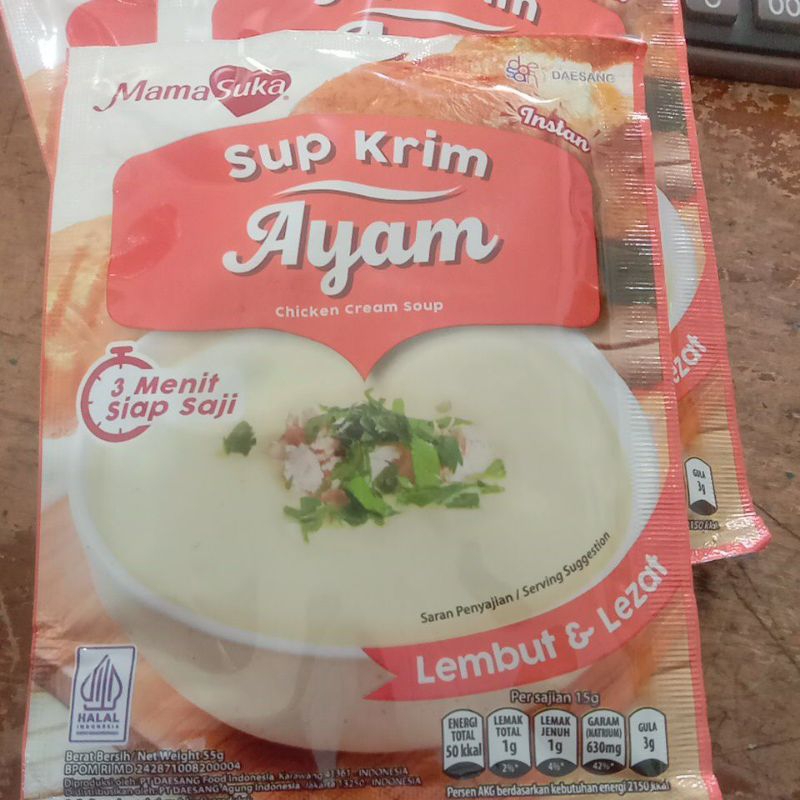 

Sup krim ayam mamasuka 55 gr