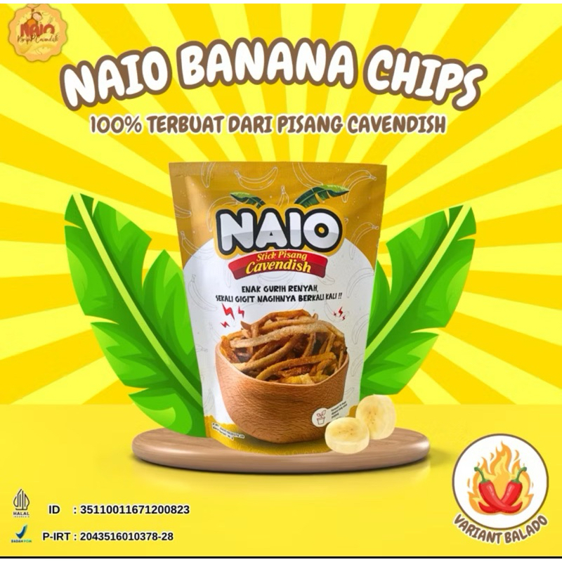 

Stick Pisang Gurih_Keripik Pisang Renyah _Naio Stick Pisang Cavendish