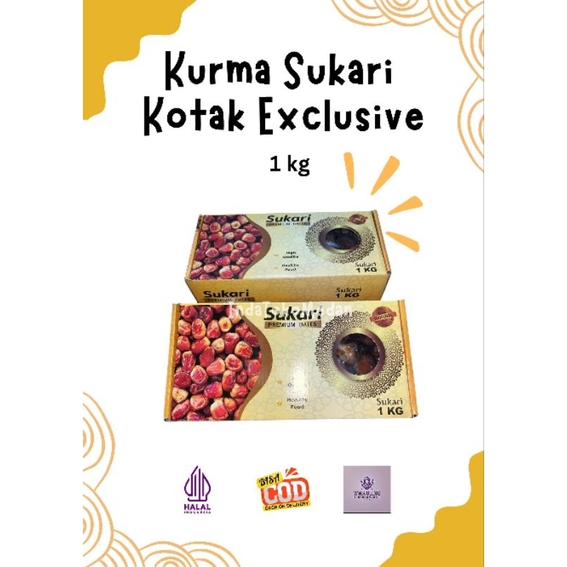 

KURMA SUKARI 1 KG FREE BOX EXCLUSIVE KURMA RAJA KURMA AL-QASSIM KURMA BASAH OLEH OLEH HAJI DAN UMRAH COD