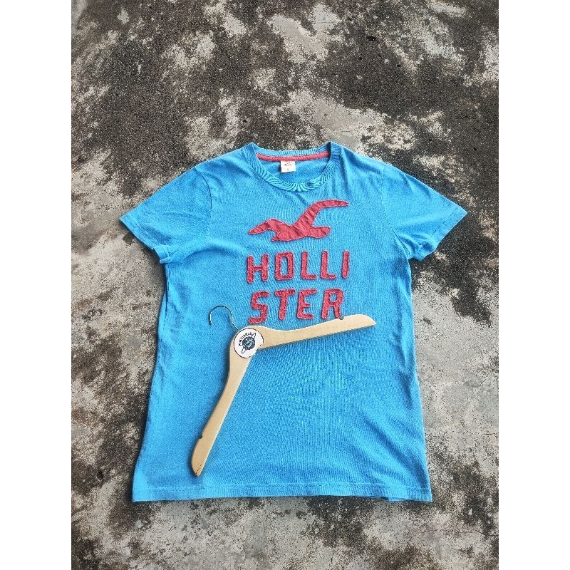 Kaos Hollister biru laut ORI 100%