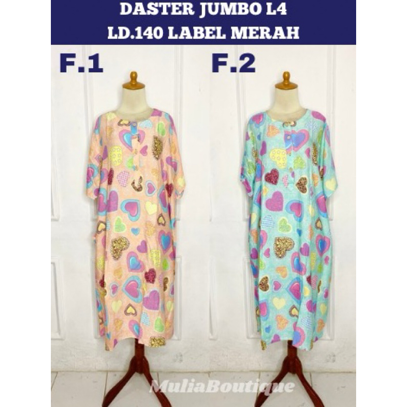 daster jumbo kencana ungu ld 140 label merah