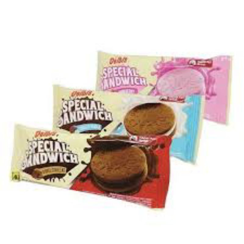 

DELBIS SPECIAL SANDWICH CHOCOPATE | STROBERY | VANILA SACHET NETTO 10 PCS X 19.4 GR