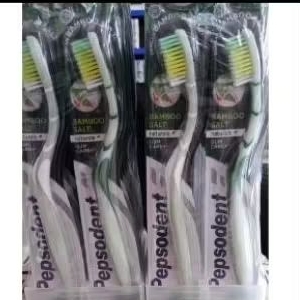Pepsodent sikat gigi bamboo salt isi 2