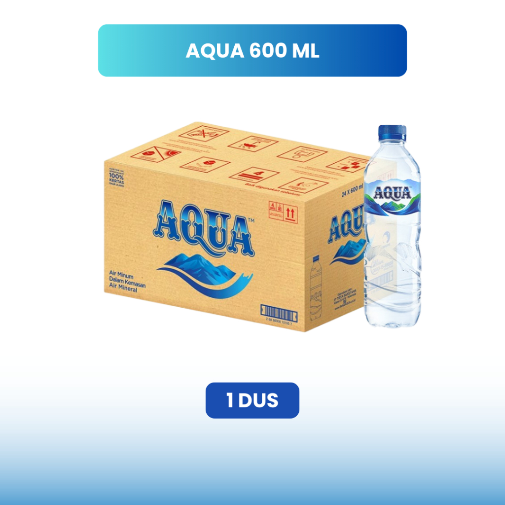 

Jual Aqua 600 ml 1 Dus