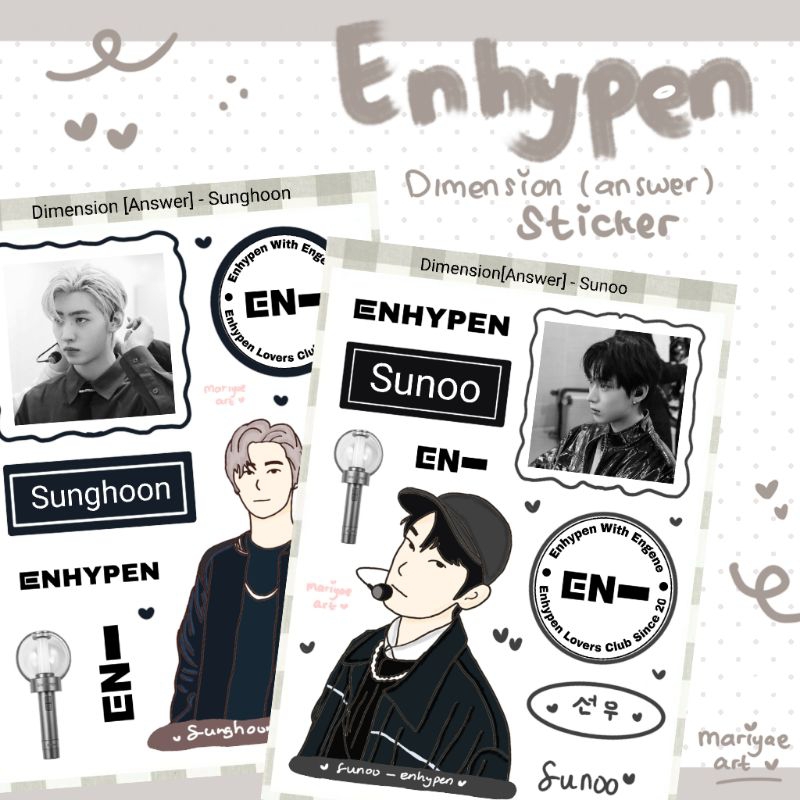 

Enhypen Answer Sticker | sticker kpop boyfie set tumblr aesthetic stiker case hp kpop by mariyaeart