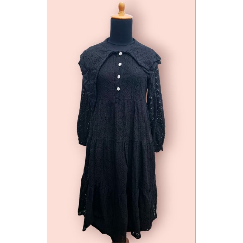 Black Lolita Sailor Babydoll Dress