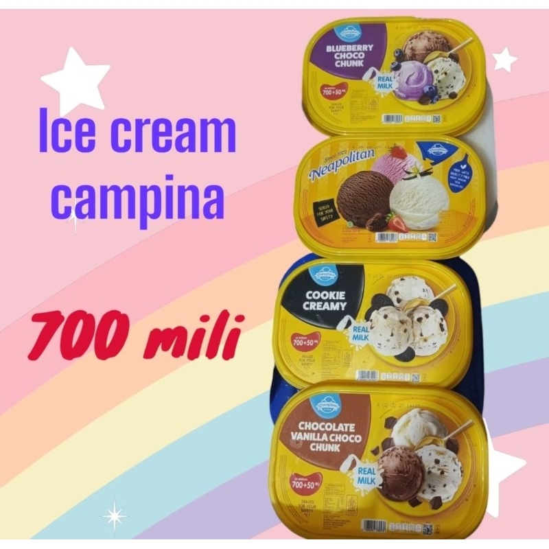 

ice cream campina 700 Mili eskrim kampina es krim murah Bekasi ice cream