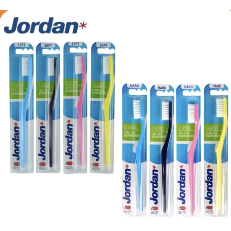 Sikat Gigi Jordan Classic / Sikat Gigi Dewasa Soft Medium Hard