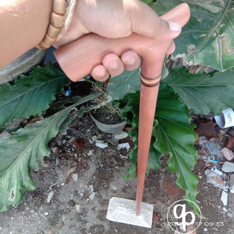 TONGKAT JALAN 1 METER TONGKAT JALAN KAYU SETIGI