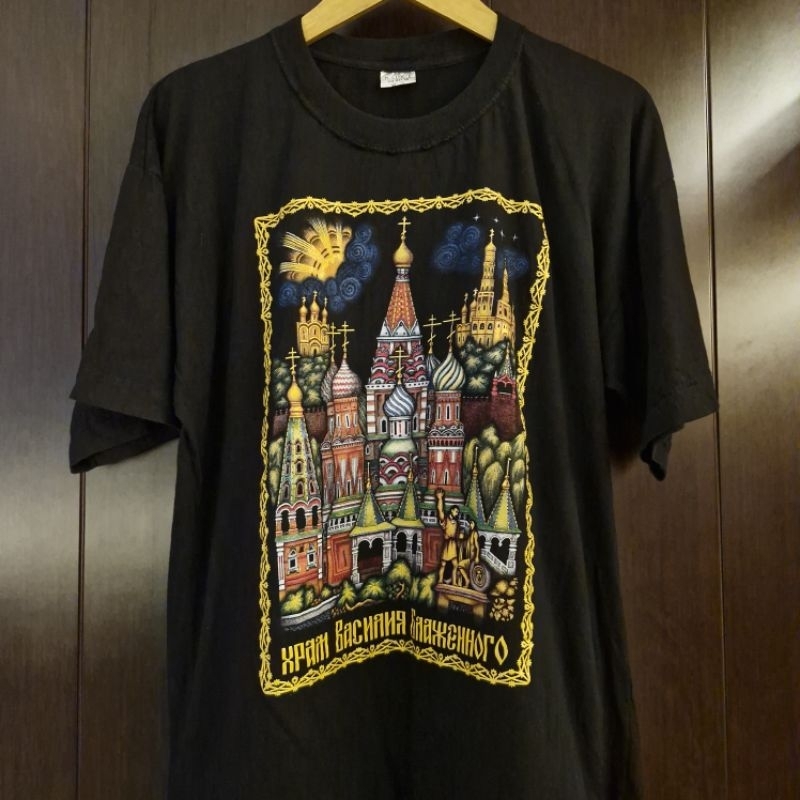 Kaos Vintage Jesus Tee Saint Basil Cathedral Tshirt T-shirt Tee Baju