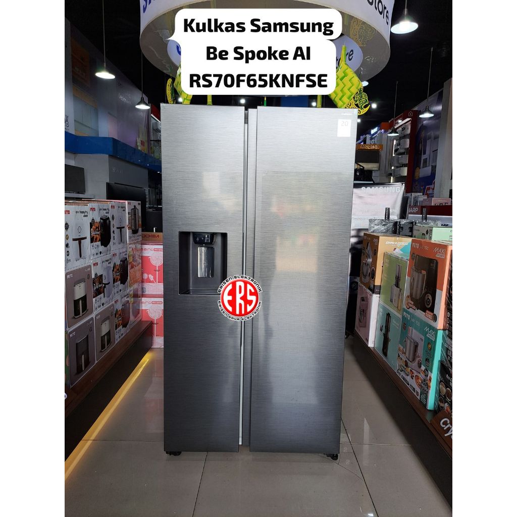 SAMSUNG RS70F65KNFSE KULKAS BESPOKE SAMSUNG SIDE BY SIDE 617L