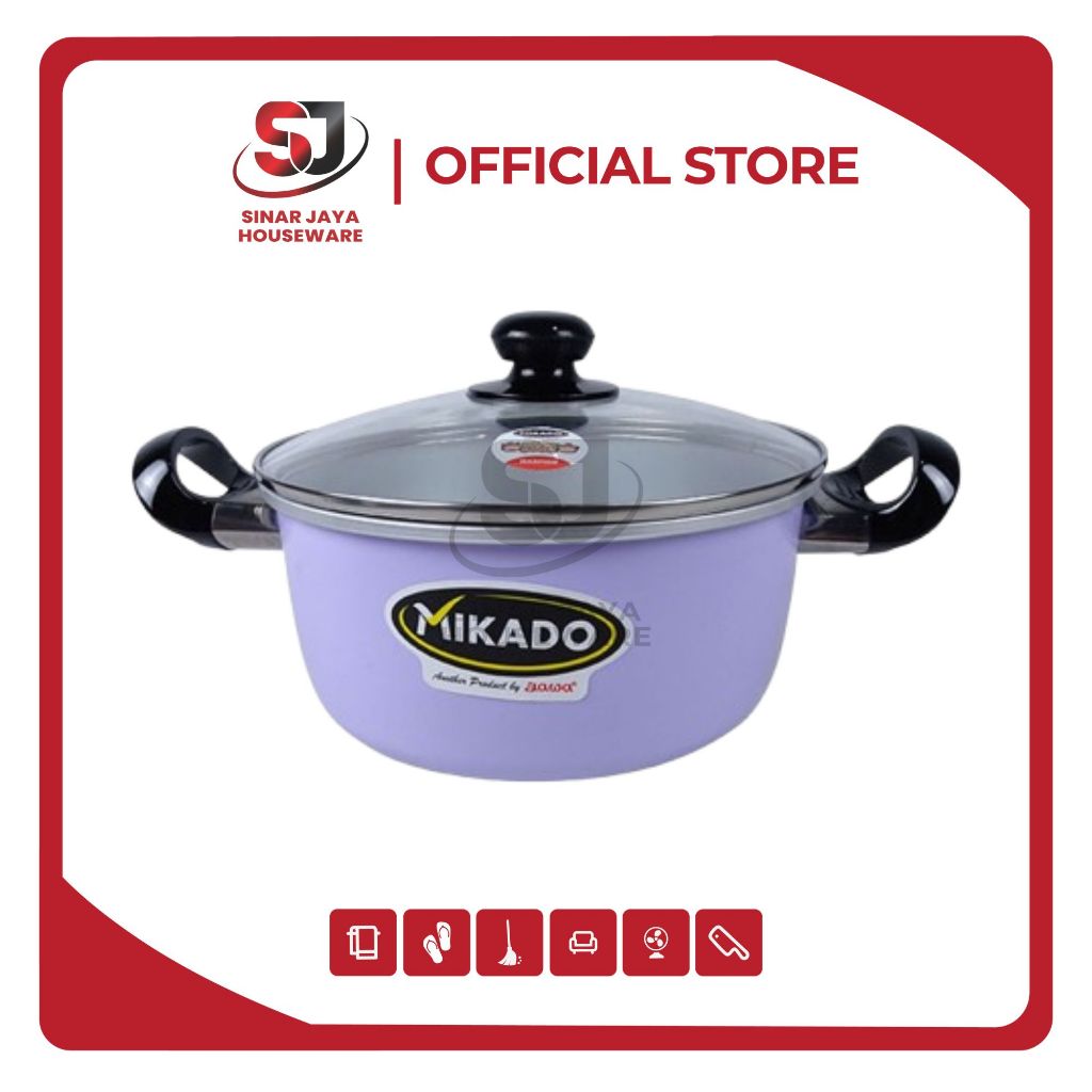 DUTCH OVEN PRIMERO 20, 22, 24 MASP/Panci Tutup Kaca/Panci Serbaguna