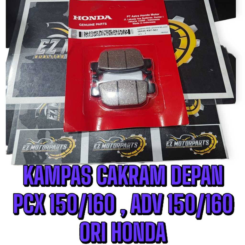 KAMPAS REM BELAKANG CAKRAM DISPAD ORI HONDA PCX 150/160 , ADV 150/160