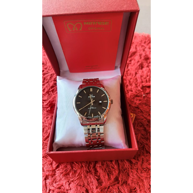 Jam Tangan Mirage Original Rantai Silver