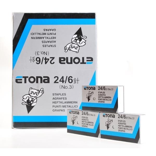 

[1PACK] Isi Staples Etona 24/6 No. 3/ Pack isi 20 Pcs