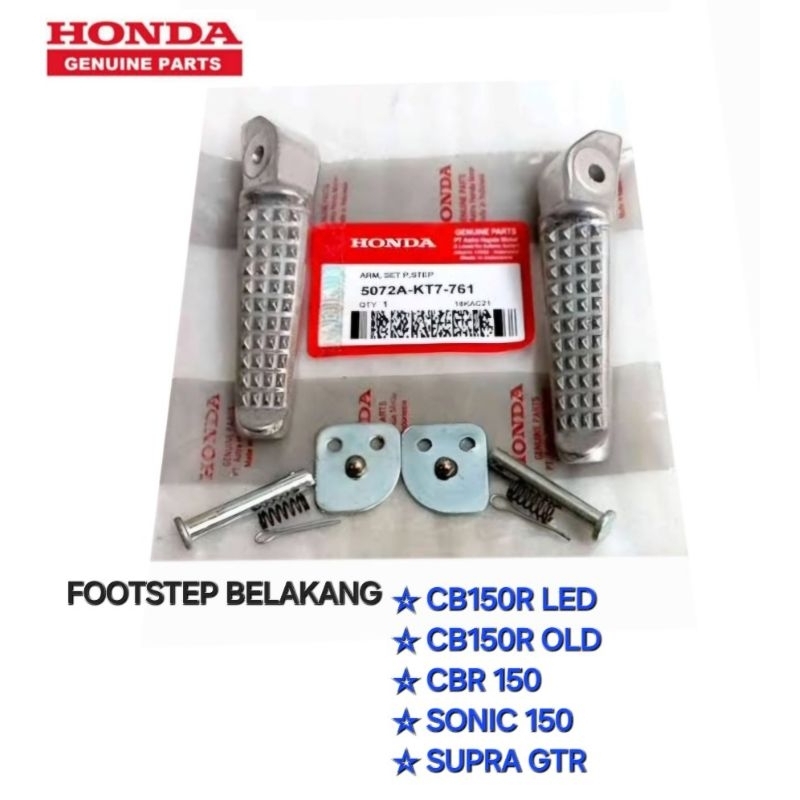 FOOTSTEP PIJAKAN KAKI BELAKANG CB150R LED CB150R OLD SONIC SUPRA GTR ORIGINAL HONDA