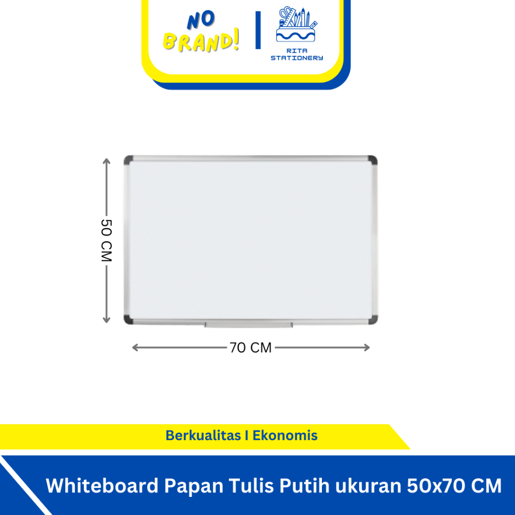 

Papan Tulis / Whiteboard kecil sedang murah 70 x 50 cm