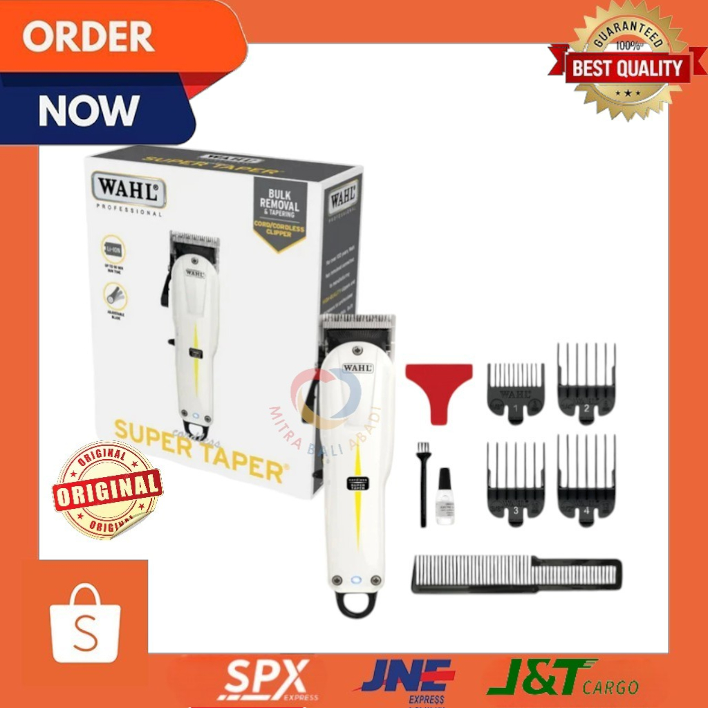 Clipper Rambut Cordless - Wahl Super Taper Cordless Clipper- Clipper Cordless Prolithium