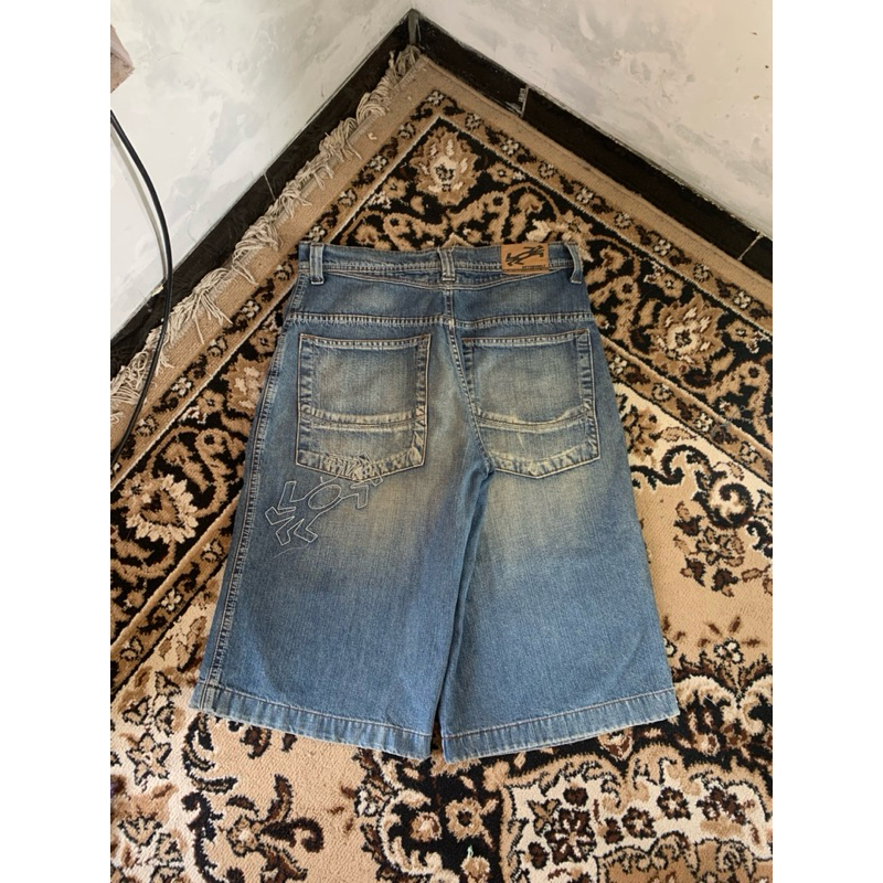 jortspants y2k bluewash spyderbilt